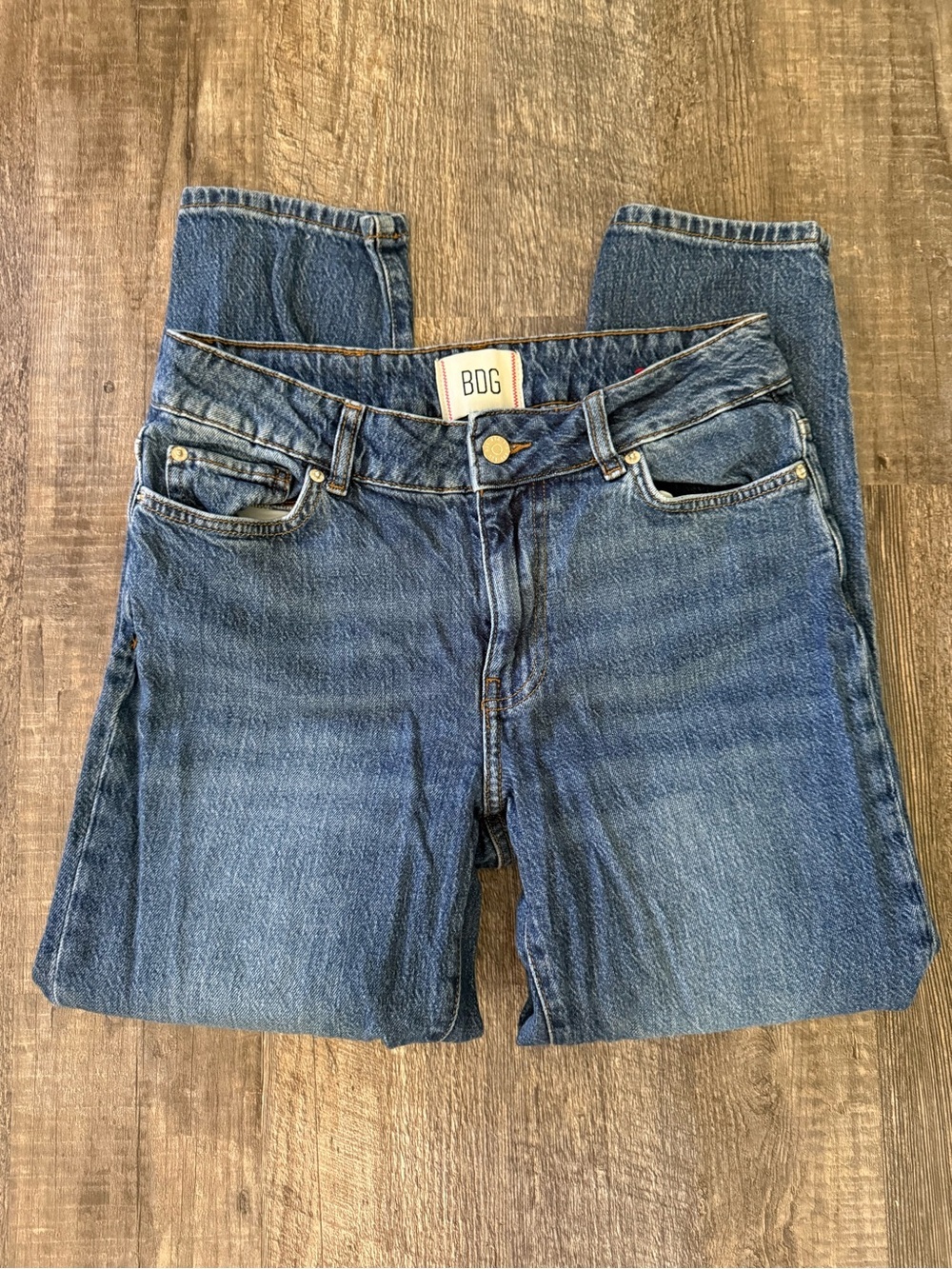BDG Mid-Rise Skinny Jeans Women’s Size 28 Medium Wash Denim